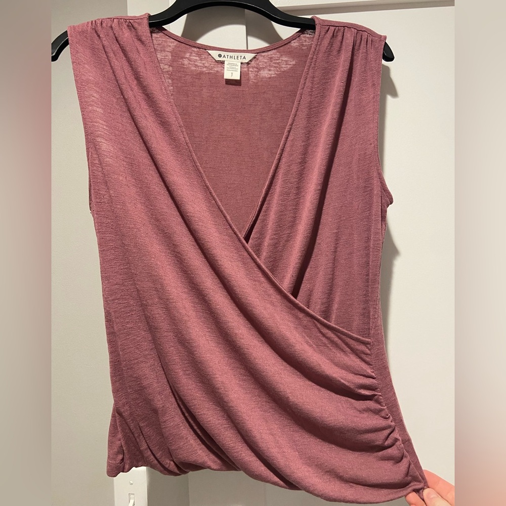Athleta Women's Mauve Wrap Blouse